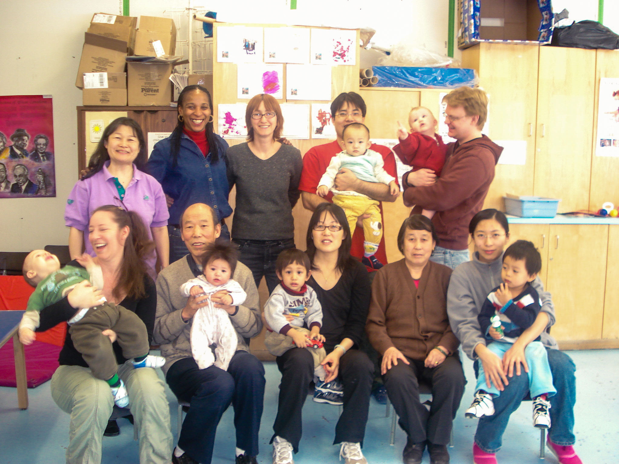 Joanne with staff and participants of The 519 EarlyON program