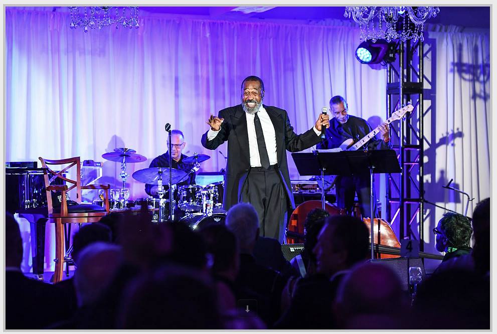 Ben Vereen performing on stage in front of an audience at The 519 Annual Gala 2018