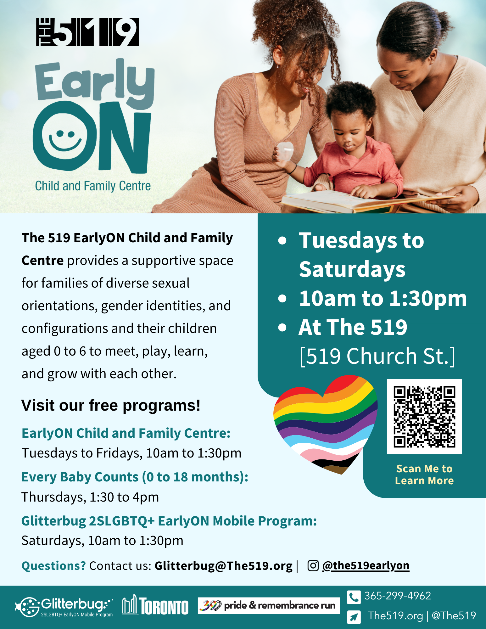 EarlyON Child and Family Centre (0 to 6 years) - The 519