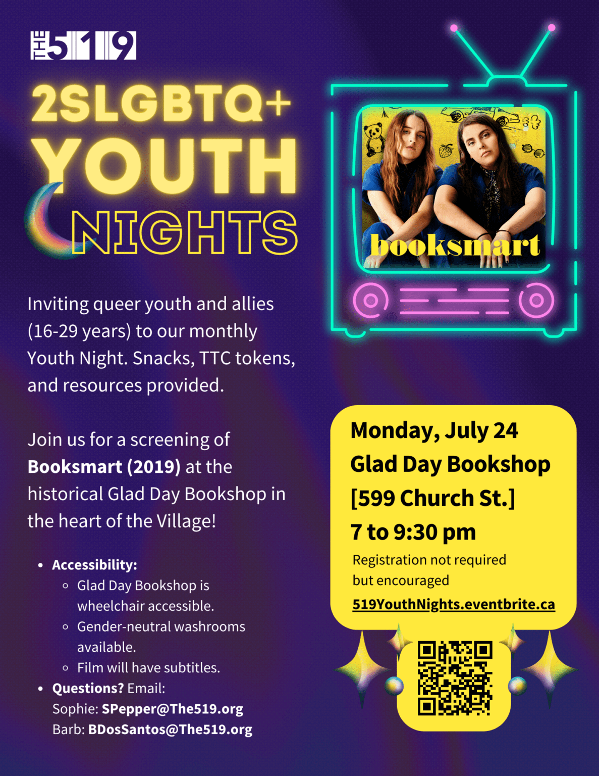 2slgbtq youth night the 519
