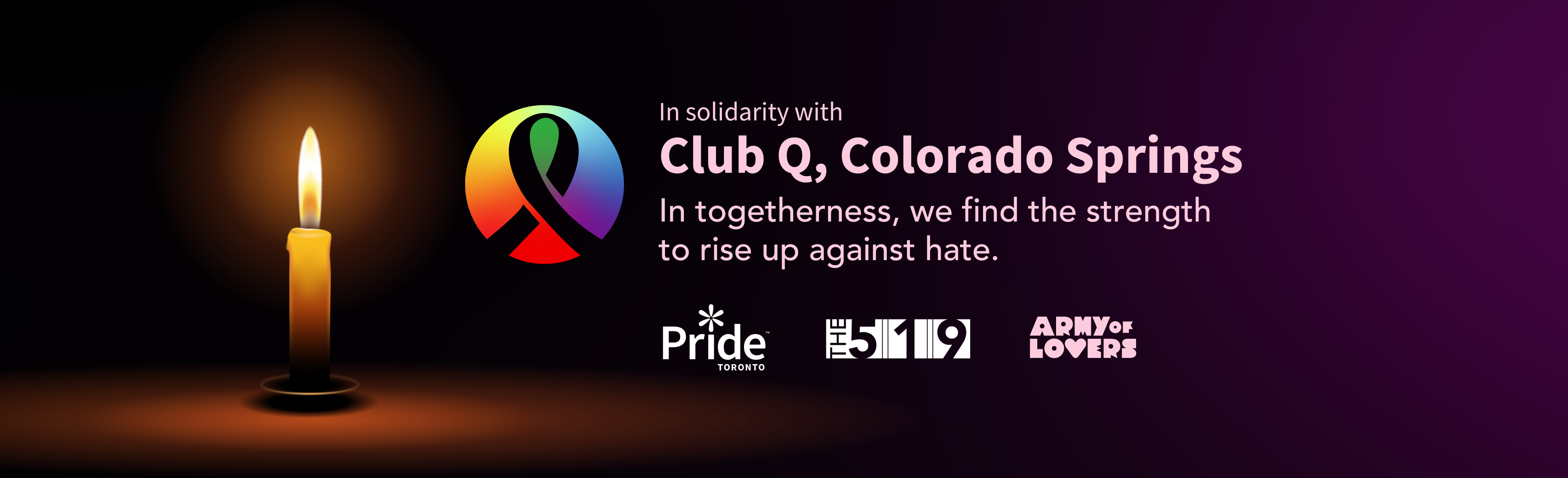In Solidarity; A Community Vigil Honouring Colorado Victims and Survivors 