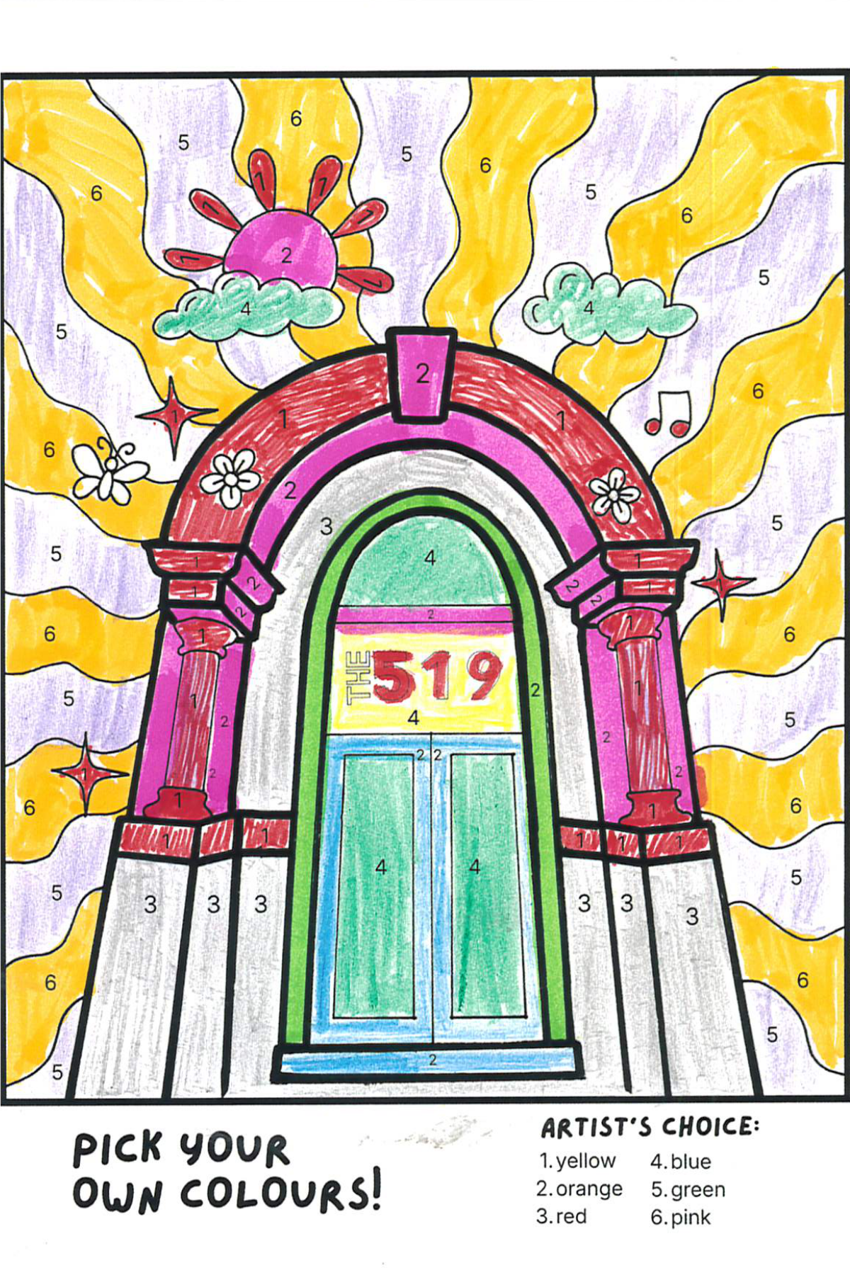 Handmade postcard
