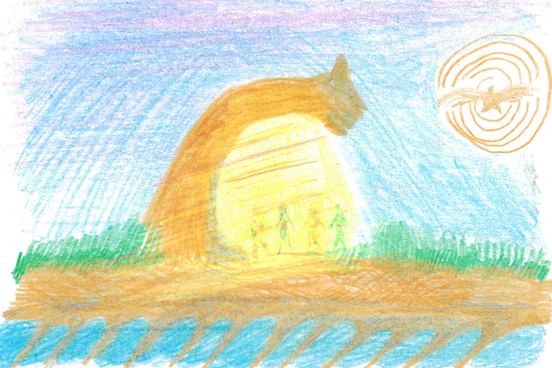 Handmade postcard