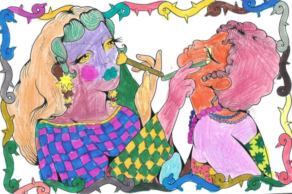 Art Corner (5) Hand drawn Postcard